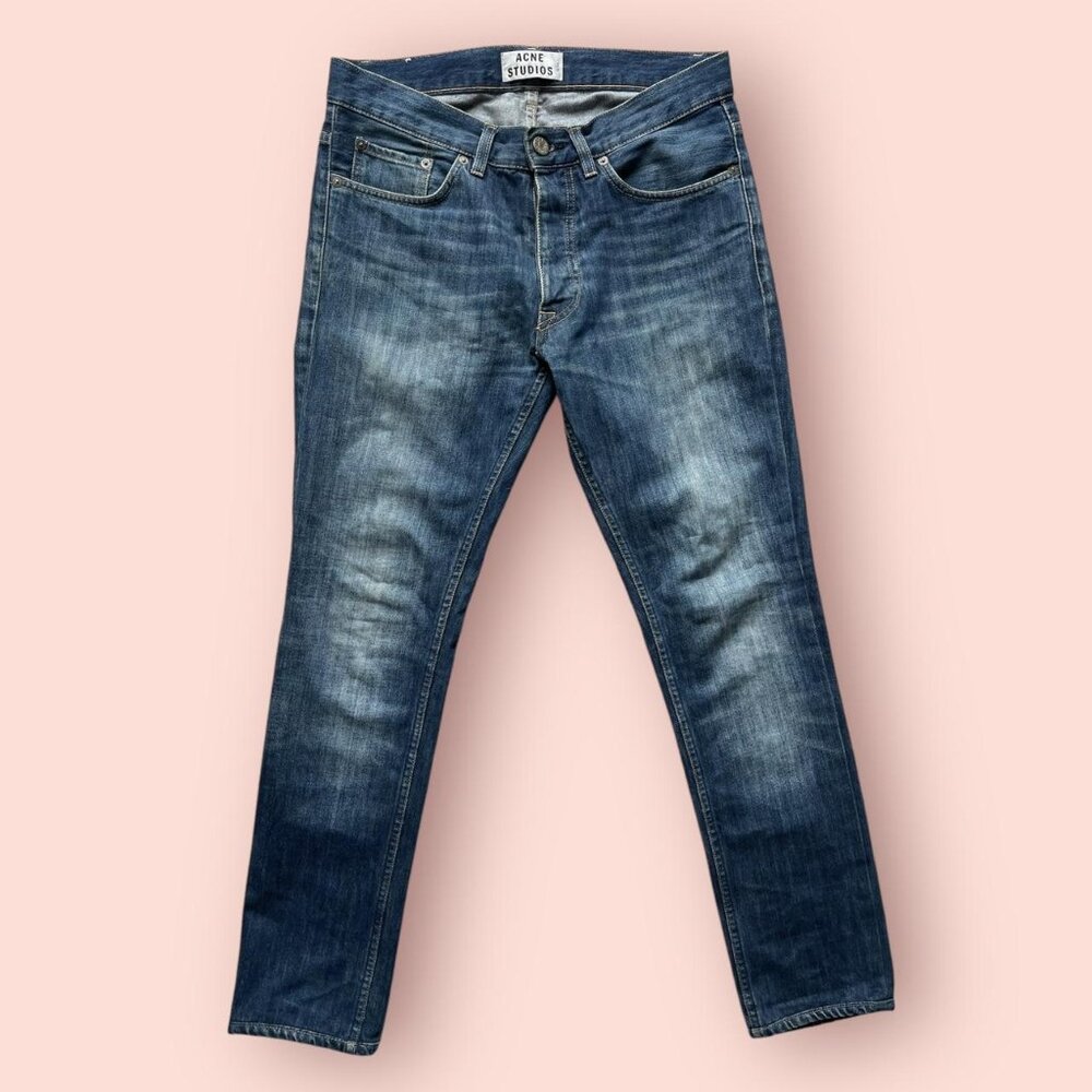 Acne Blue Skinny Jeans for Men